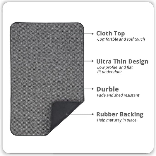 Bath Mat, Ultra Thin Bathroom Rugs, Rubber Bath Mats - Image 2