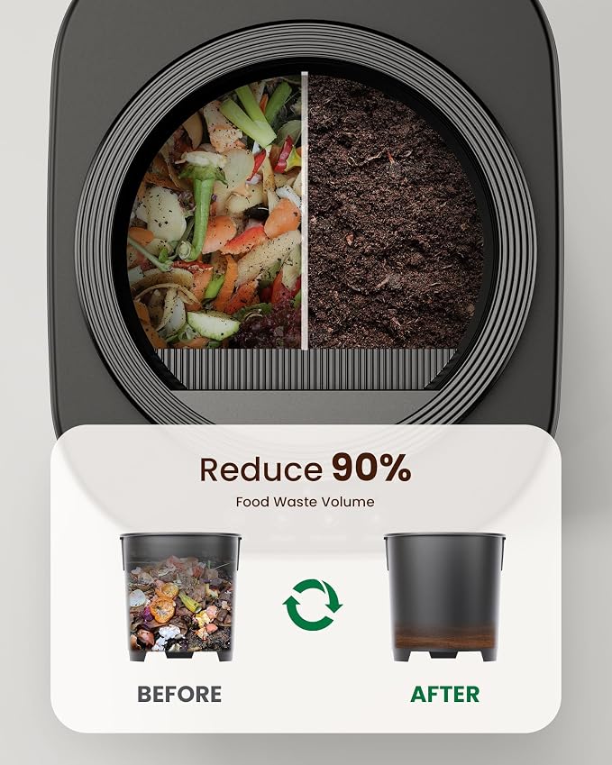 Electric Composter for Kitchen - 4L Countertop Indoor Compost Bin Smart - Image 4