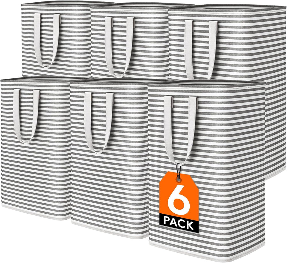 Lifewit 6 Pack Laundry Hamper Large Collapsible Laundry Baskets, Freestanding
