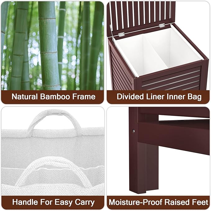 Homykic Bamboo Laundry Hamper - Image 6