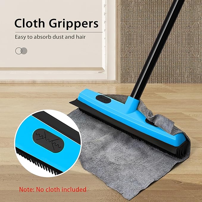 JEHONN Rubber Broom Carpet Rake Brush - Image 4