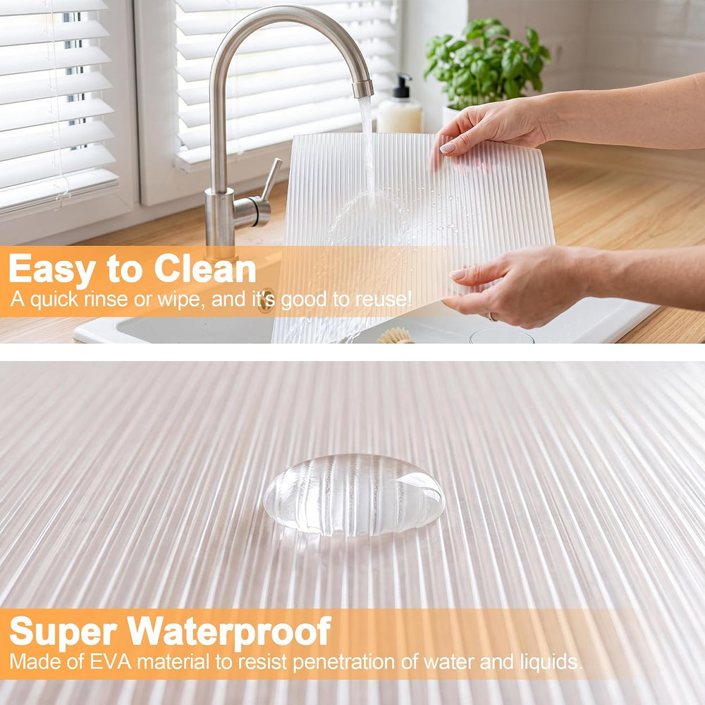 FEXIA Shelf Liner 2 Rolls 24IN x 20FT for Kitchen Cabinet Drawer, Fridge
