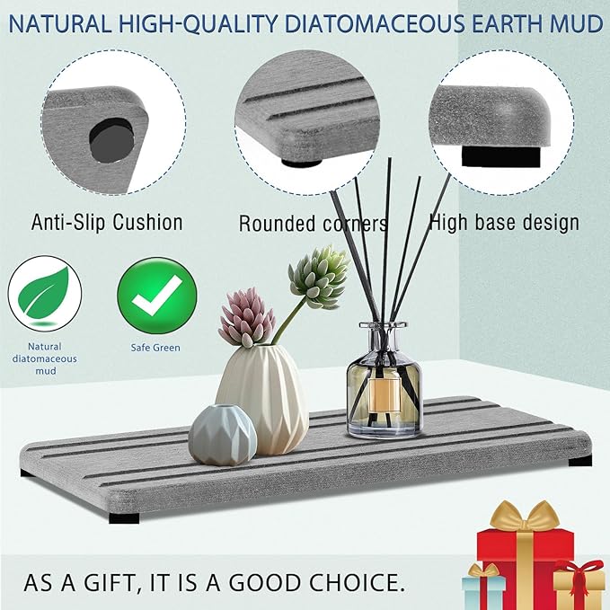 3PCS Water Absorbing Stone Tray, DryingNeat Diatomite Stone Sink Tray, Instant - Image 5