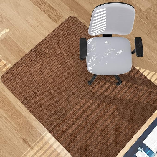 Placoot Desk Chair Mat for Hardwood Floor Corduroy Surface 1/6" Thick 55"x35" by PlacootChairMat