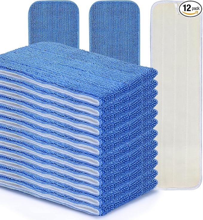 MATTHEW 18'' Microfiber Spray Mop Replacement Pads Heads by MATTHEWCLEANINGPRODUCTS