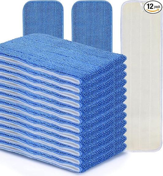MATTHEW 18'' Microfiber Spray Mop Replacement Pads Heads by MATTHEWCLEANINGPRODUCTS