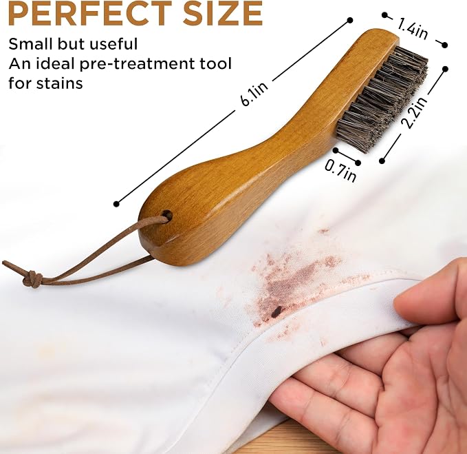 TAKAVU Laundry Stain Brush Set of 2 – Clothes Cleaning Brushes - Image 2