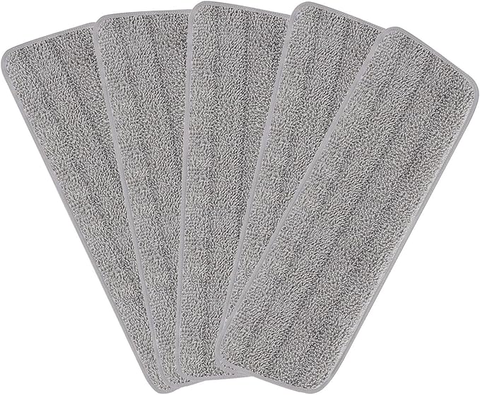 16.5 inch Reusable Mop Pads Microfiber Spray Mop Replacement Heads by H-Gamely
