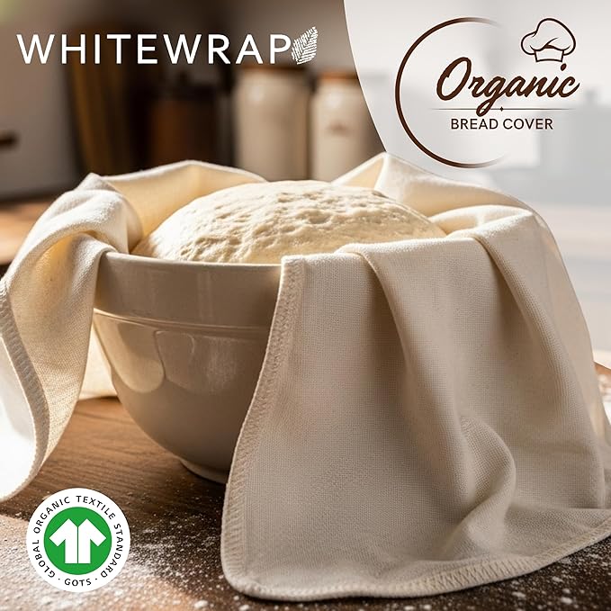 WHITEWRAP Flour Sack Towels for Bread Dough Proofing – 100% Unbleached Cotton - Image 2