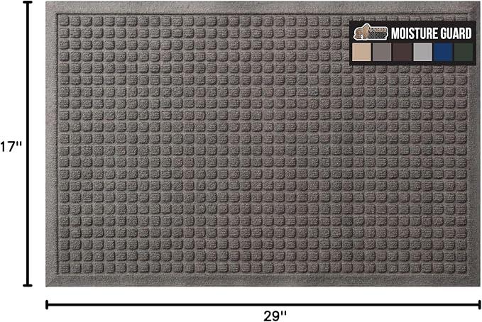 GORILLA GRIP Front Door Mat, Indoor Outdoor Ultra Absorbent HydroAbsorb Doormat - Image 2