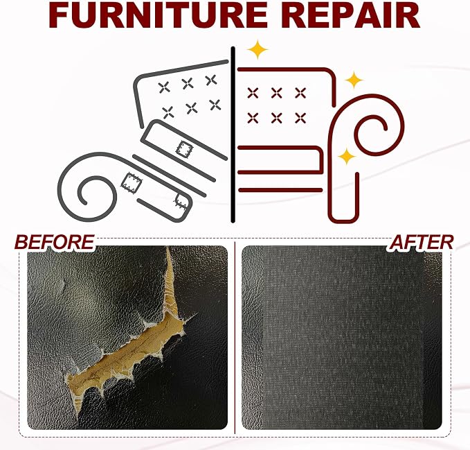 PATIKIL Leather Patches Tape for Furniture, 6.3 x 61 Inch Self Adhesive Vinyl - Image 4