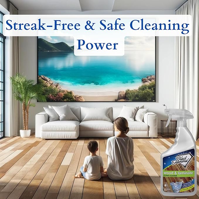 Black Diamond Stoneworks Wood & Laminate Floor Cleaner- Ready to Use Non-Toxic - Image 7