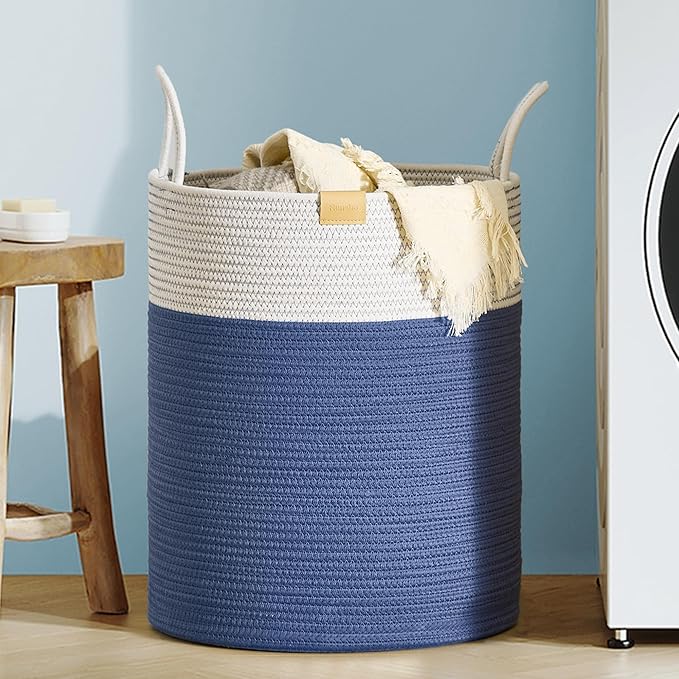Laundry Hamper 62L, Large Laundry Basket by Nunsino
