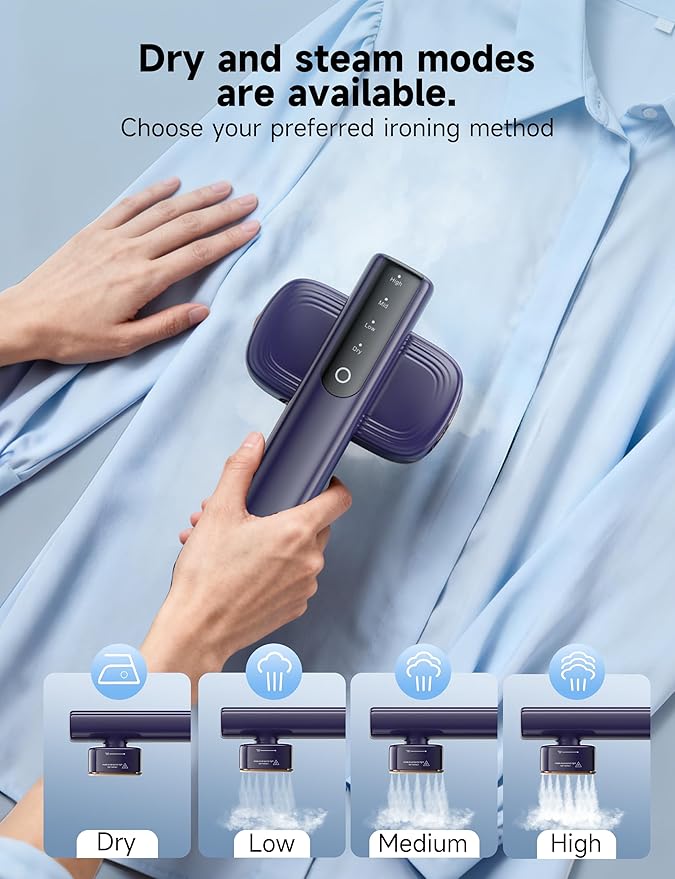 Steamer for Clothes Portable Handheld Garment Steamer, 15s Fast Heat-up - Image 6