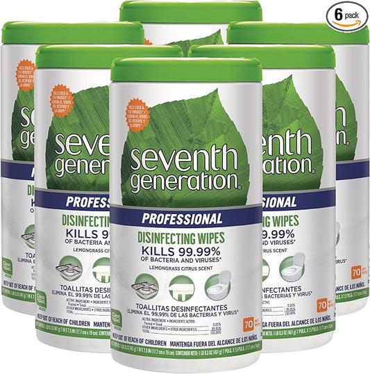 Seventh Generation Professional Disinfecting Multi Surface Wipes, Lemongrass by SeventhGeneration