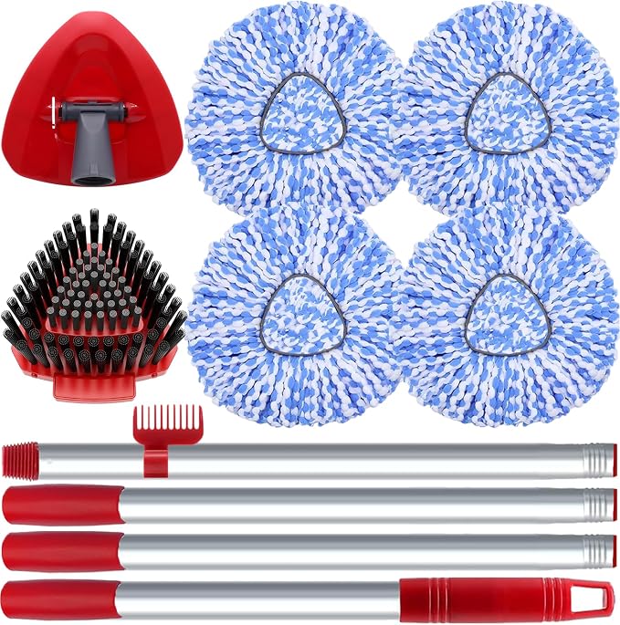Spin Mop Head and Brush Replacement Compatible by Fatmass