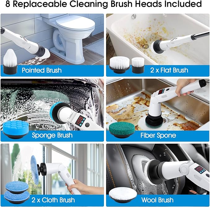 Electric Spin Scrubber, Shower Scrubber - Image 7