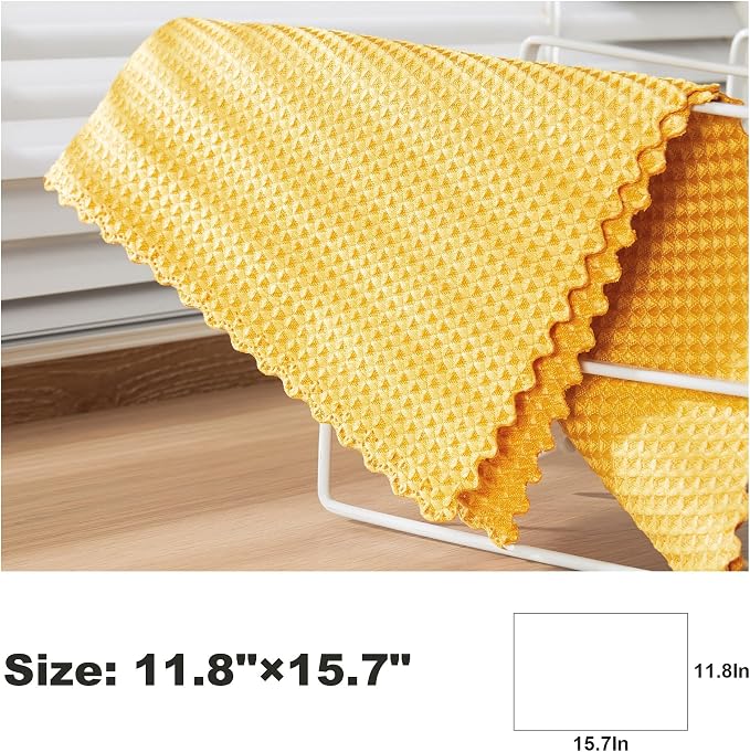 JOYMOOP Waffle Weave Cleaning Cloth, Reusable Absorbent Microfiber Cleaning - Image 7