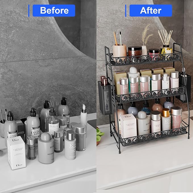 3-Tier Large Size Storage Rack, Counter Organiztion - Image 5
