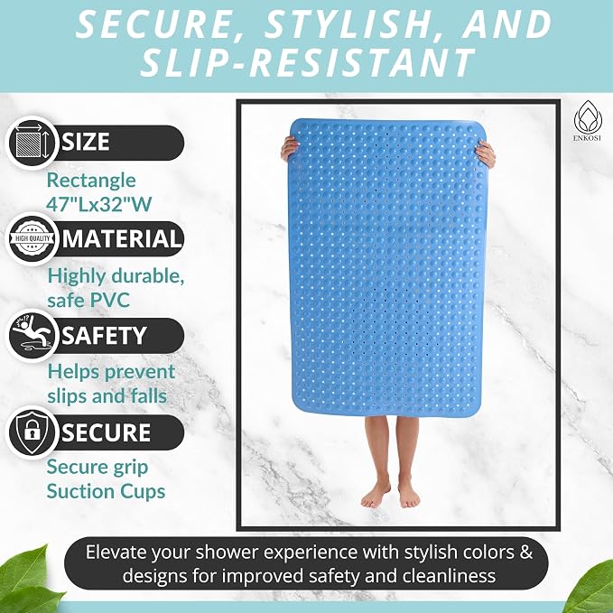 ENKOSI Extra Large Shower Mat Non Slip - Image 3