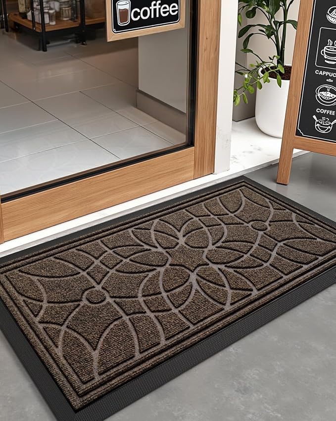 DEXI Front Door Mat Outside Entrance, Heavy Duty Non Slip Low Profile Doormat - Image 9