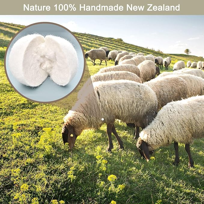 Organic Wool Dryer Balls: Eco-Friendly & Chemical-Free | Our Anti-Entanglement - Image 2
