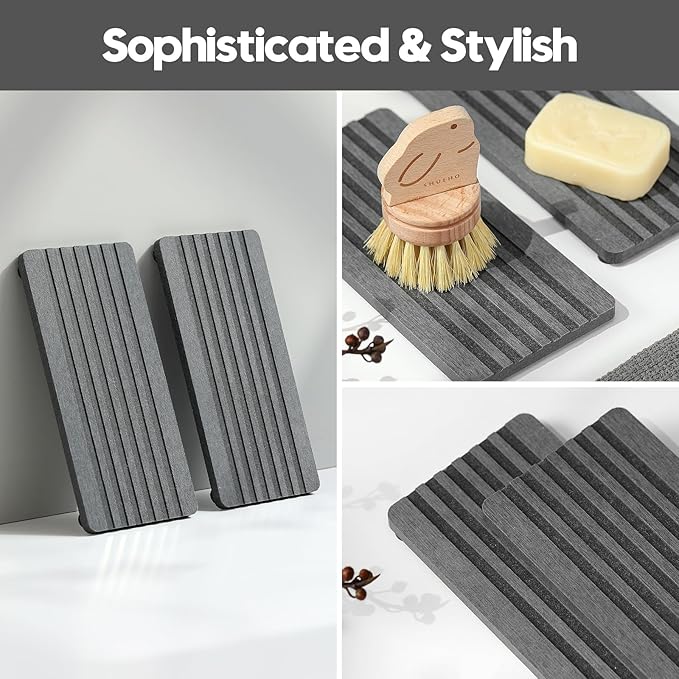 2PCS Diatomite Quick Stone Drying Tray Mat - Image 5