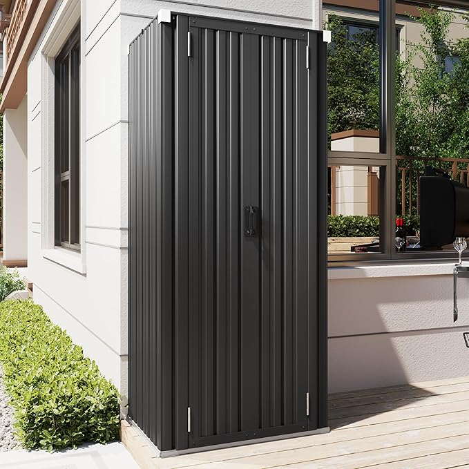 AECOJOY Outdoor Storage Cabinet, Outdoor Cabinets Waterproof