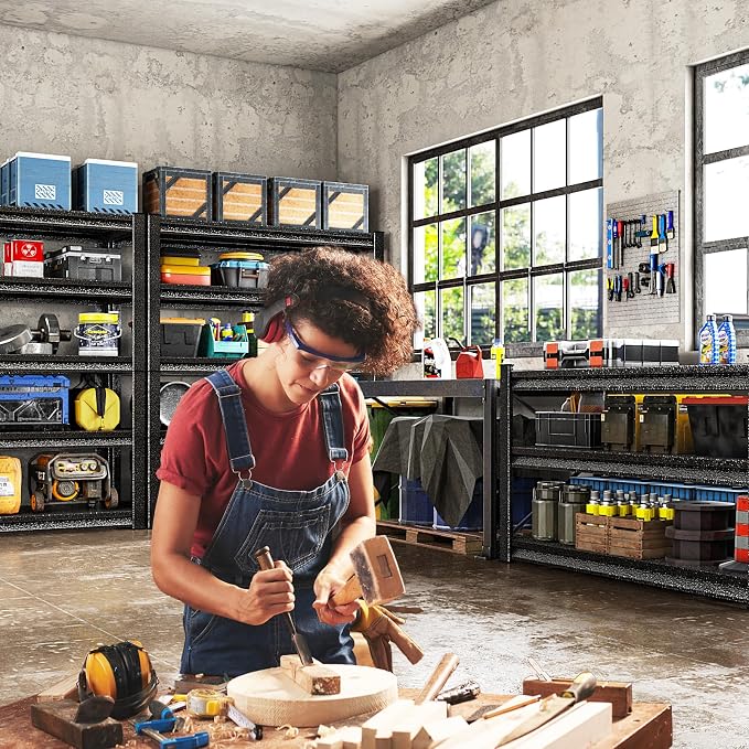 48" W Garage Shelving Heavy Duty，3000LBS Loads Adjustable Garage Storage Shelves - Image 2