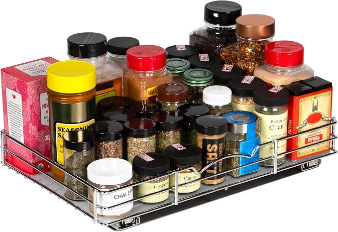 Pull Out Cabinet Organizer for Spices, Cans - Image 6