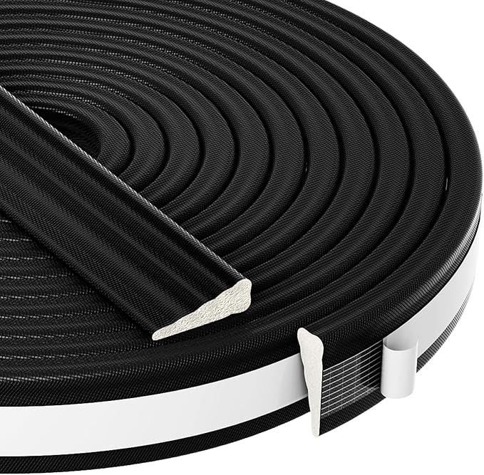 QDiShi 118" Wedge-Shape Weather Stripping Door Seal Weatherproof Foam Seals by QDiShi