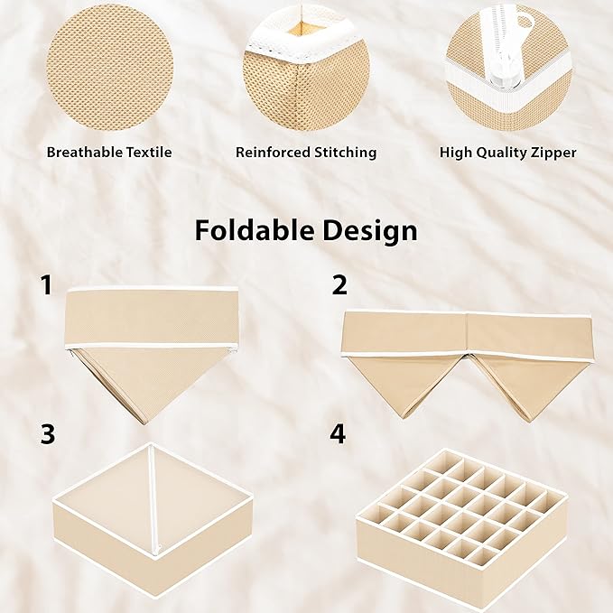 Simple Houseware 4-Pack Drawer Organizer Set - Image 5