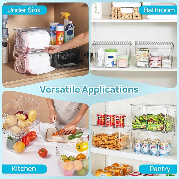 Vtopmart 2 Pack Trash Bag Holder, Stackable Garbage Bag Dispenser - Image 7