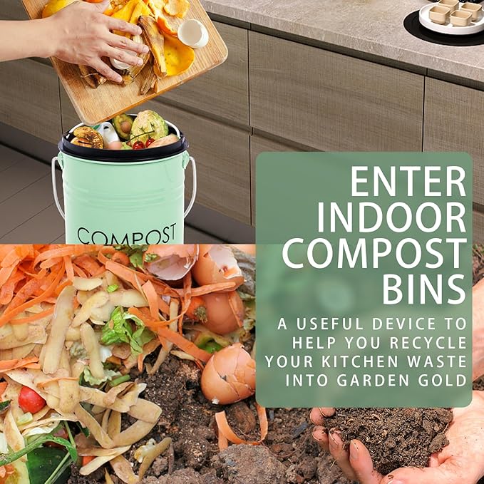 Vipush Kitchen Countertop Compost Bin - Image 3
