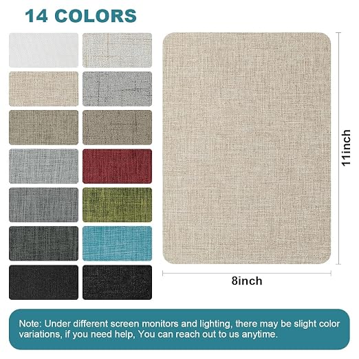 J.CARP 2Pcs Linen Repair Patches, Large Self-Adhesive Fabric Patch - Image 2
