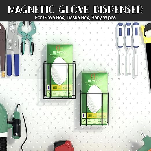 Alyoen Magnetic Glove Box Holder Wall Mount, Disposable Glove Dispenser - Image 4