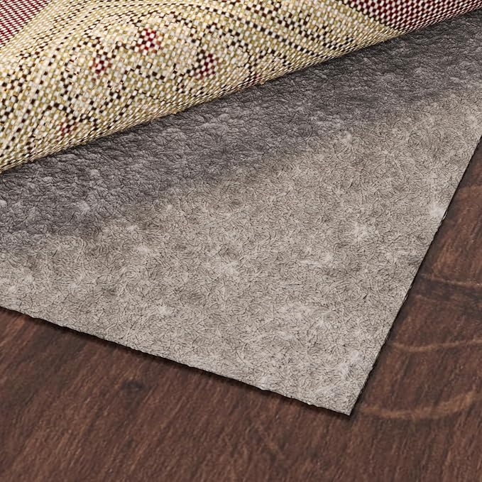 Ottomanson 5' x 8' Non-Slip Rug Pad Gripper 1/4 Inch Thick Dual Surface Felt + by Ottomanson