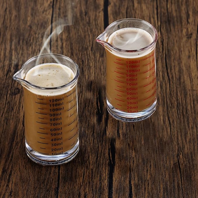 Ackers 4 Oz Glass Measuring Cup, Borosilicate Shot Glass - Image 2