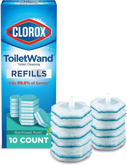 Clorox ToiletWand Toilet Cleaner Refills, Toilet brush, Rainforest Rush by Clorox
