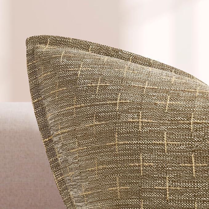 ZWJD 12x20 Pillow Covers Set of 2 Soft Polyester Textured Pillow Covers - Image 2