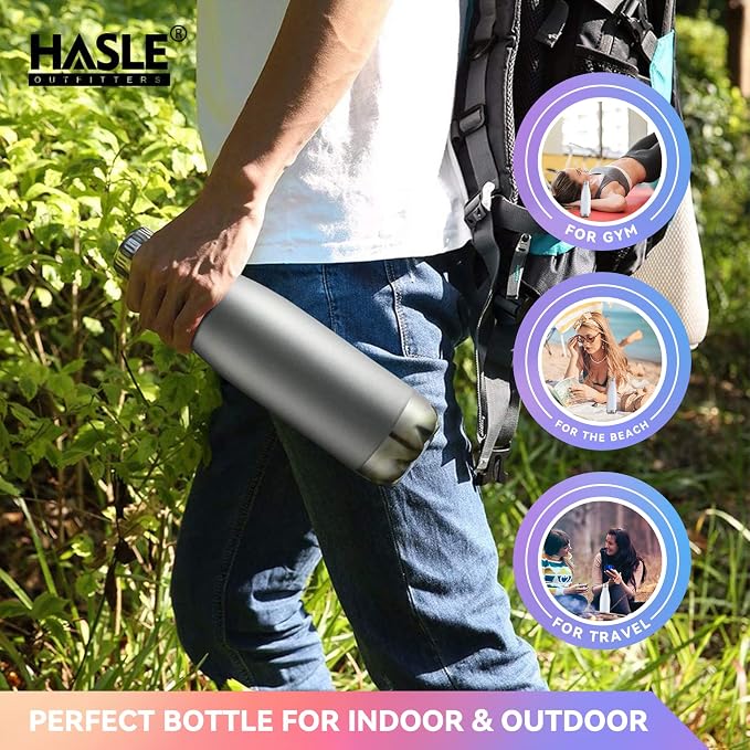 HASLE OUTFITTERS 17oz Stainless Steel Water Bottles Bulk, Vacuum Insulated - Image 6