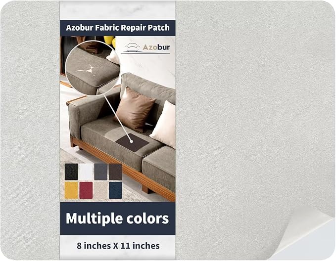 Azobur Velvet Patch, Self-Adhesive Rectangular Flannel Fabric Patch, Automotive by Azobur
