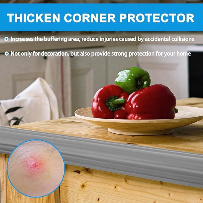 Wall Corner Protector Peel and Stick Corner Trim Molding Flexible Inside & - Image 4