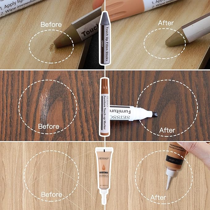 SEISSO Wood Furniture Repair Kit, Vinyl Floor Repair Kit - Image 5
