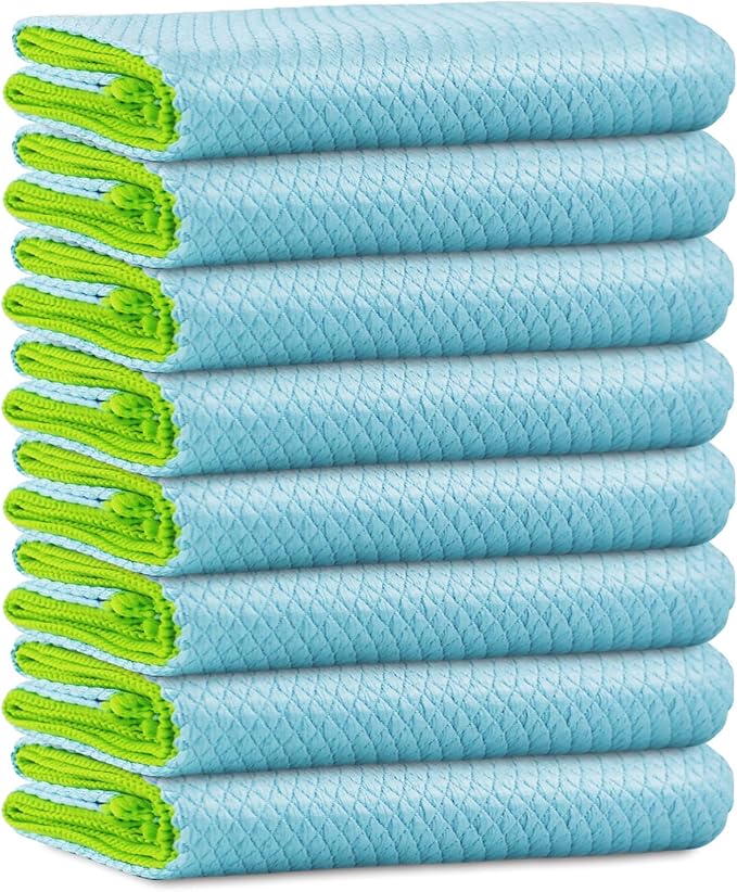 Microfiber Cleaning Cloth Lint Free Glass Cleaner Window Polishing Streak Free by Ekedalen