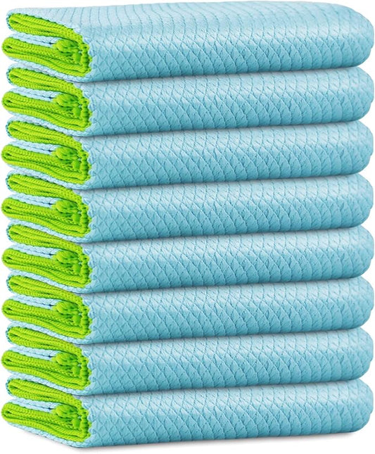 Microfiber Cleaning Cloth Lint Free Glass Cleaner Window Polishing Streak Free by Ekedalen