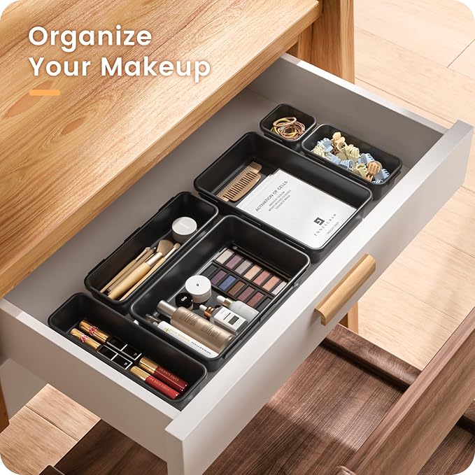 A-LuGei 【28PCS】 Drawer Organizer, Bathroom Organizers and Storage, Makeup - Image 3