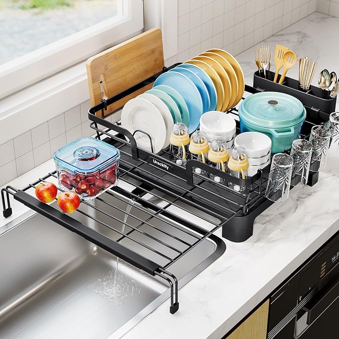 Extendable Dish Drying Rack, 2 in 1 Multifunction Dish Rack by Urackify
