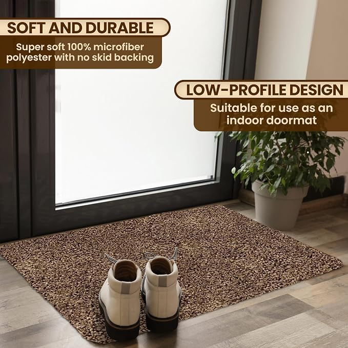 Premium Microfiber Indoor Door Mat – 32"x48" Washable Entry Mat, Waterproof - Image 2