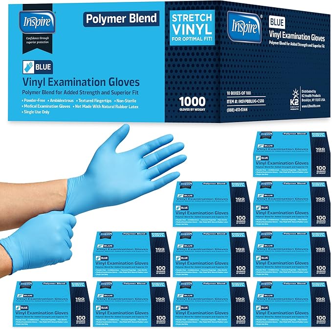 Inspire Nitrile-Vinyl Blend Exam Gloves by Inspire